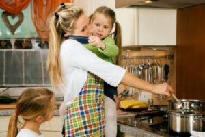 Upptagen mamma
