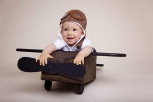 Pojke i flygplan