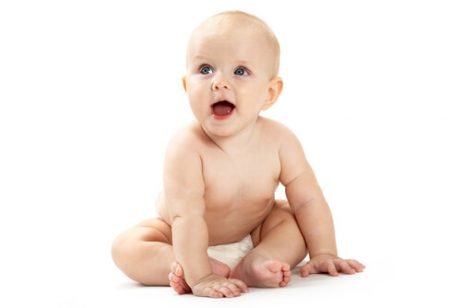 Glad liten bebis