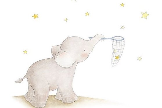 elefant fångar stjärnor
