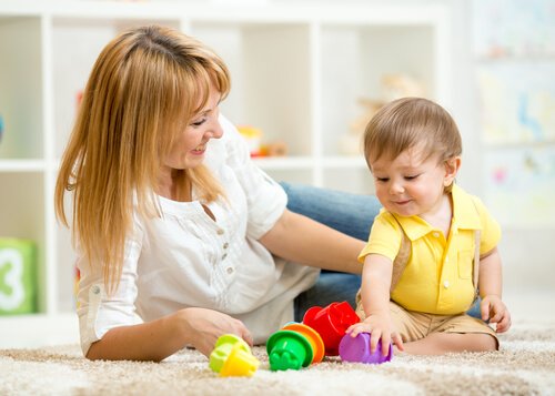 Mamma och son