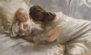 Mamma och bebis