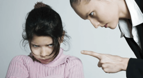 Barn tillrättavisas