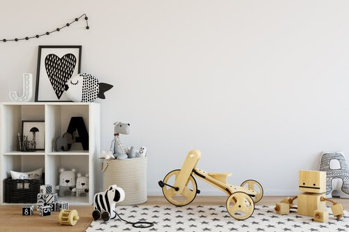 Barnrum inrett enligt Montessorimetoden