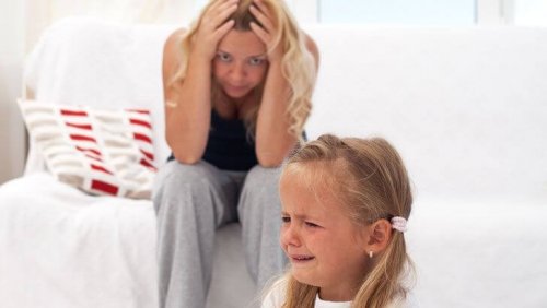 flicka får raseriutbrott