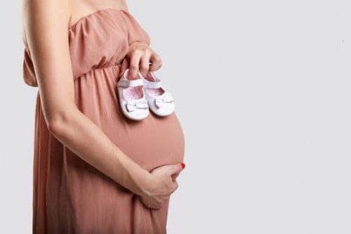En gravid kvinna.