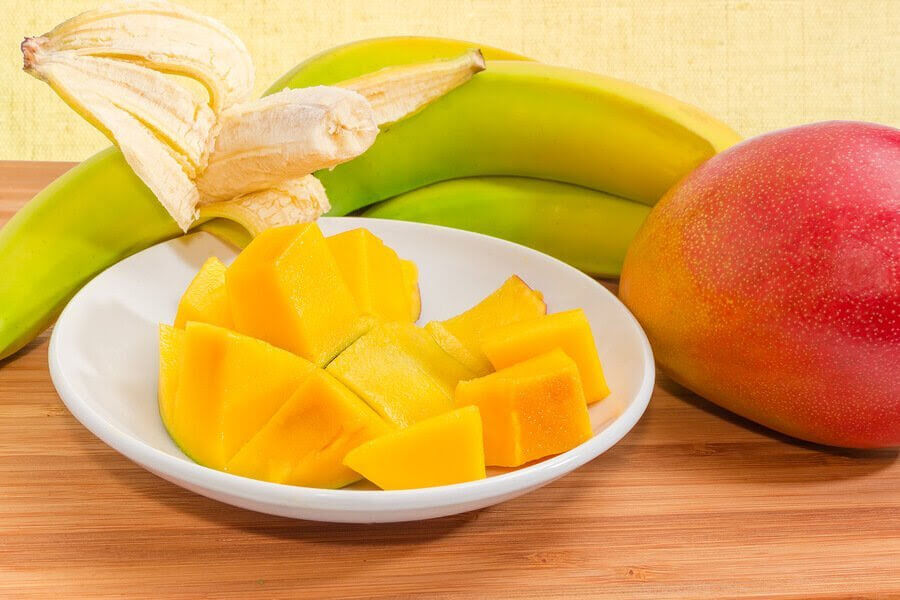 Banan och mango kan bli supergoda puréer