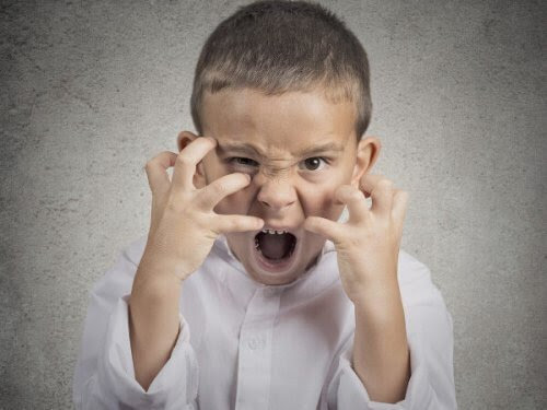 barn som uttrycker ilska