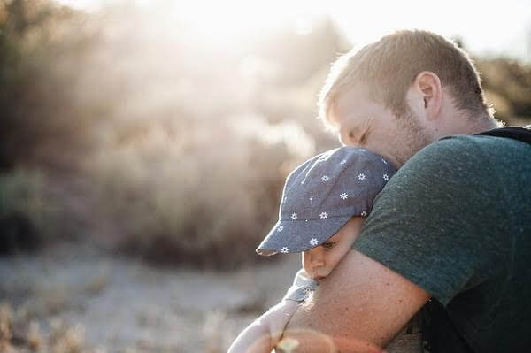 pappa och baby