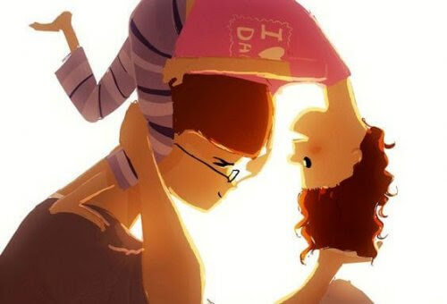 ansvarsfulla och självständiga barn: pappa leker med dotter