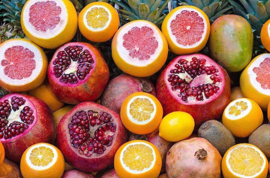 ditt immunförsvar: citrusfrukter och granatäpplen