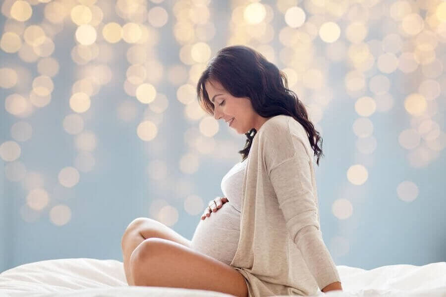 gravid kvinna med foglossning