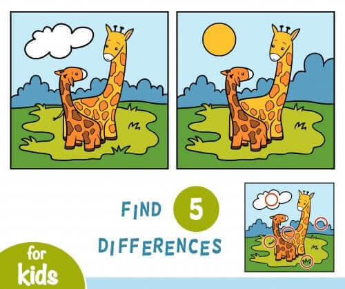 Finn Fem Fel med giraffer