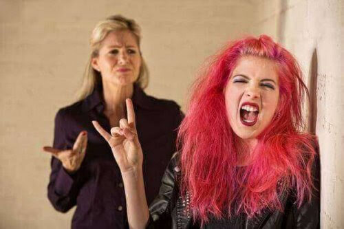 punktonåring med mamma