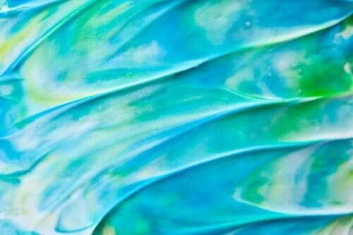 taktil stimulans: fingerfärg