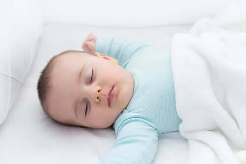 Plötslig spädbarnsdöd: sovande baby