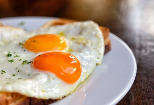proteinrika recept: stekt ägg
