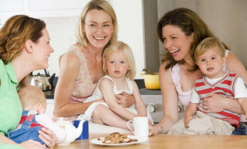 en stödgrupp för mammor med små barn