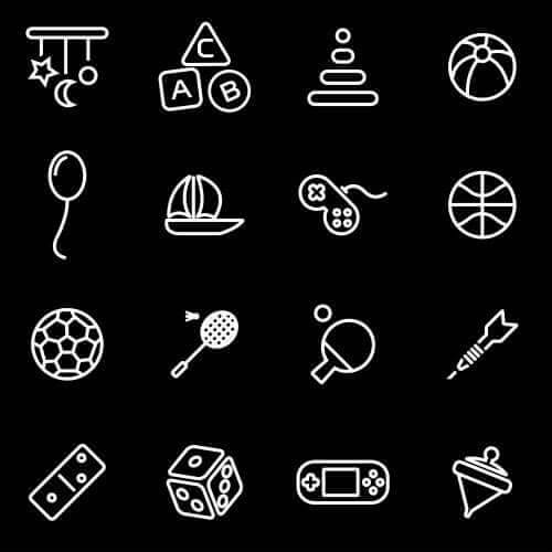 visuella scheman med piktogram