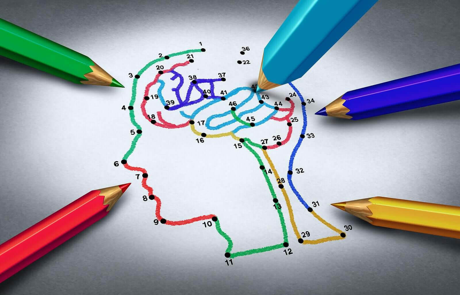 med papper och penna: rita mellan nummer