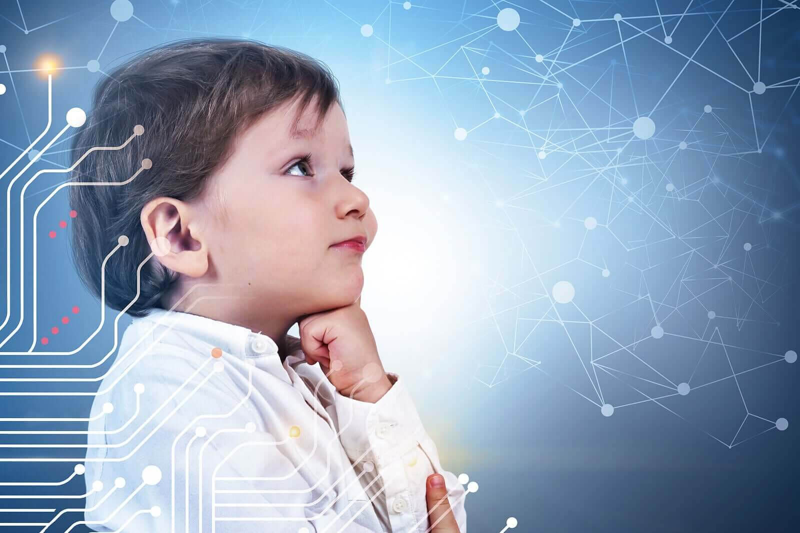 vetenskapligt tänkande hos barn: barn tittar på nätverk