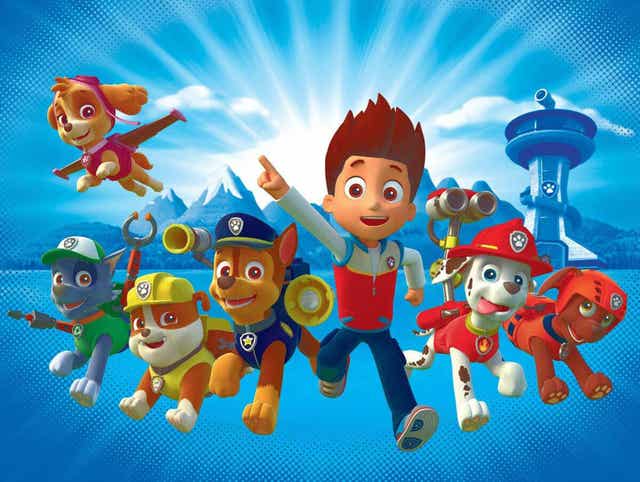 Ryder med hundarna i PAW Patrol.