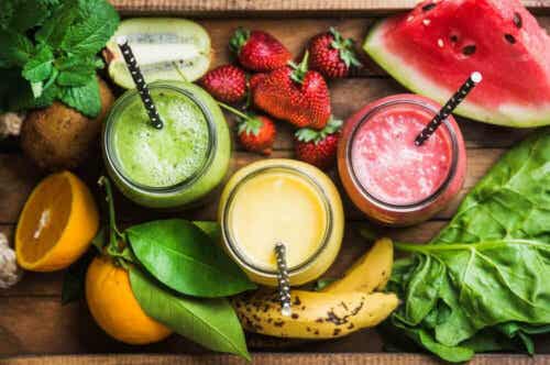 smoothies är bra i en återfuktande kost
