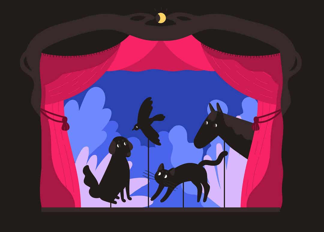 skuggdockteater hemma